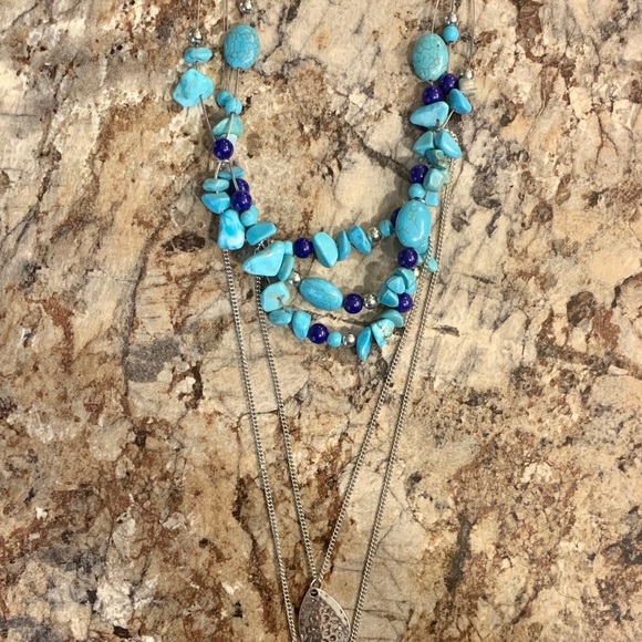 Free People Turquoise Layered Necklace - Picture 2 of 3